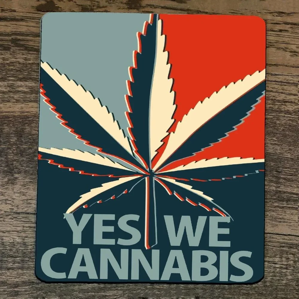 Mouse Pad Yes We‎ Cannibis Weed 420